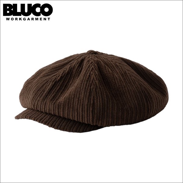 画像1: BLUCO ブルコ CORDUROY NEWSBOY CAP BROWN (1)
