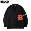 画像1: 【送料無料】BLUCO ブルコ LETTERED CARDIGAN BLACK (1)