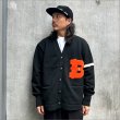 画像2: 【送料無料】BLUCO ブルコ LETTERED CARDIGAN BLACK (2)