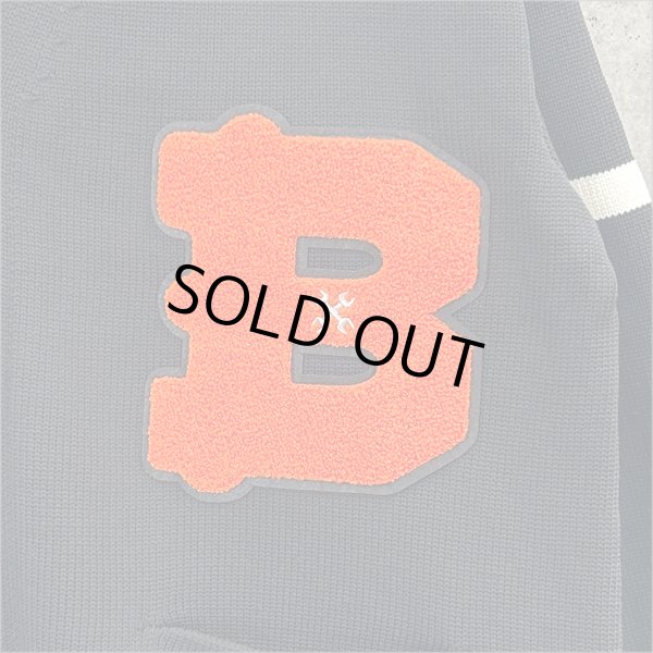 画像3: 【送料無料】BLUCO ブルコ LETTERED CARDIGAN BLACK (3)