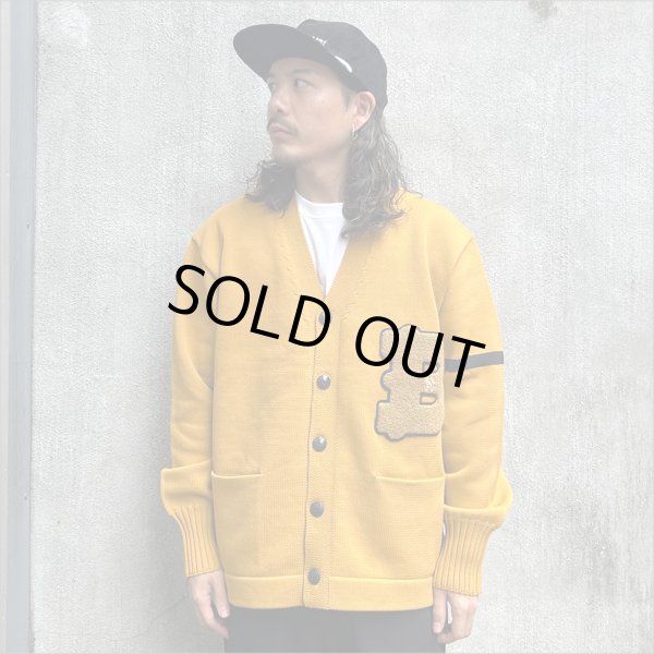 画像2: 【送料無料】BLUCO ブルコ LETTERED CARDIGAN MUSTARD (2)