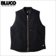 画像1: 【送料無料】BLUCO ブルコ RIB COLLAR DUCK VEST BLACK (1)