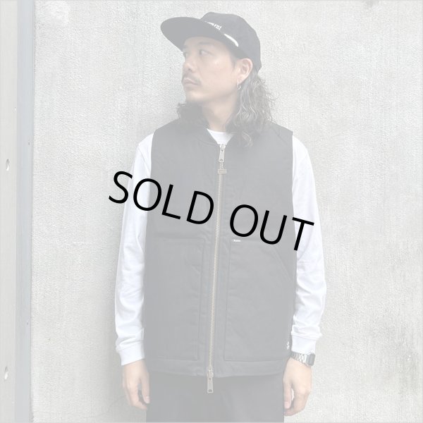 画像3: 【送料無料】BLUCO ブルコ RIB COLLAR DUCK VEST BLACK (3)