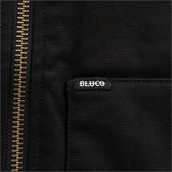 画像5: 【送料無料】BLUCO ブルコ RIB COLLAR DUCK VEST BLACK (5)