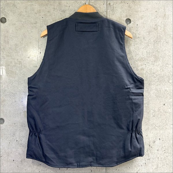 画像2: 【送料無料】BLUCO ブルコ RIB COLLAR DUCK VEST CHARCOAL (2)