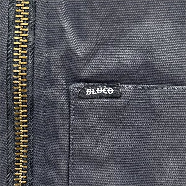 画像5: 【送料無料】BLUCO ブルコ RIB COLLAR DUCK VEST CHARCOAL (5)