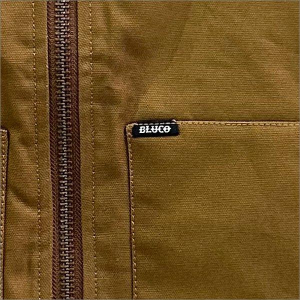 画像5: 【送料無料】BLUCO ブルコ RIB COLLAR DUCK VEST BROWN (5)