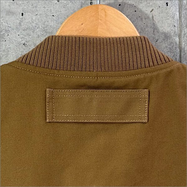 画像7: 【送料無料】BLUCO ブルコ RIB COLLAR DUCK VEST BROWN (7)