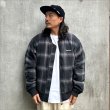 画像3: 【送料無料】BLUCO ブルコ LOMBRE CHECK BOMBER JACKET BLACK (3)