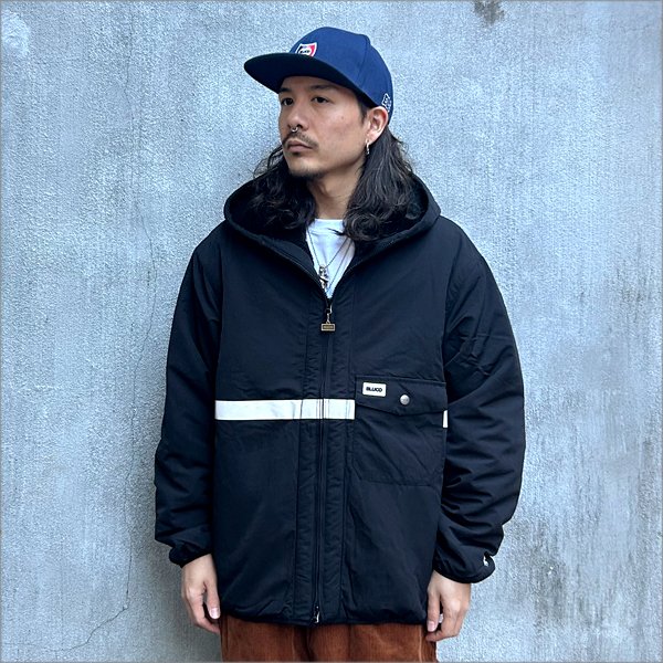 画像3: 【送料無料】BLUCO ブルコ HOODED REFLECTOR JACKET BLACK (3)