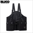 画像1: 【送料無料】BLUCO ブルコ ブリックナイロン ユーティリティーベスト BLACK (1)