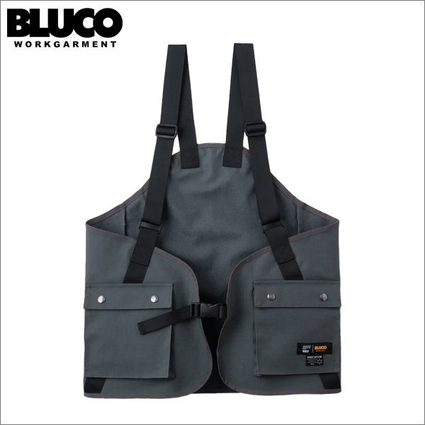 画像1: 【送料無料】BLUCO ブルコ ブリックナイロン ユーティリティーベスト GRAY (1)