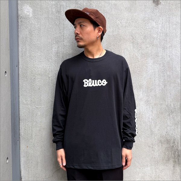 画像2: BLUCO ブルコ ドライコットン Tシャツ L/S -Artwork by JACK-O’ ART WORKS- BLACK (2)