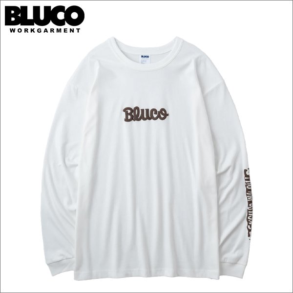 画像1: BLUCO ブルコ ドライコットン Tシャツ L/S -Artwork by JACK-O’ ART WORKS- WHITE (1)