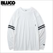 画像1: BLUCO ブルコ ドライコットン ポケットTシャツ L/S -Line- WHITE (1)