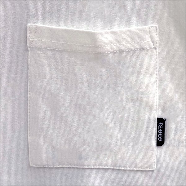 画像3: BLUCO ブルコ ドライコットン ポケットTシャツ L/S -Line- WHITE (3)