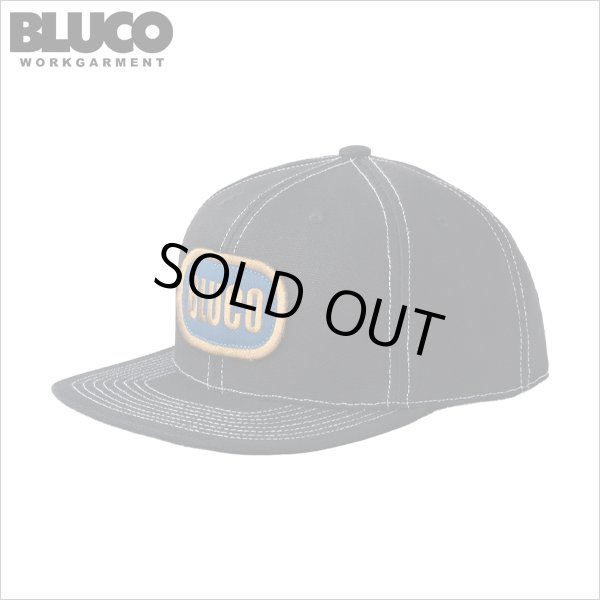 画像1: BLUCO ブルコ 6-PANELキャンバスキャップ -OVAL- BLACK (1)