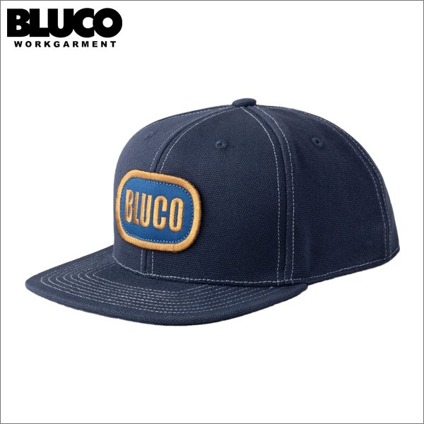 画像1: BLUCO ブルコ 6-PANELキャンバスキャップ -OVAL- NAVY (1)
