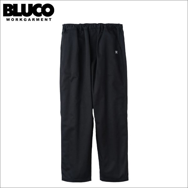 画像1: 【送料無料】BLUCO ブルコ レギュラー加工 イージーワークパンツ BLACK (1)