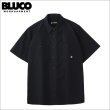 画像1: 【送料無料】BLUCO ブルコ スタンダードワークシャツ S/S -Solid- BLACK (1)