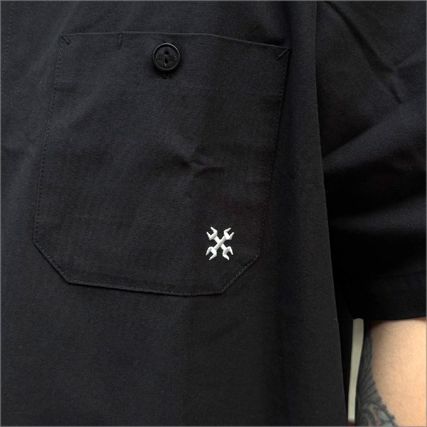 画像3: 【送料無料】BLUCO ブルコ スタンダードワークシャツ S/S -Solid- BLACK (3)