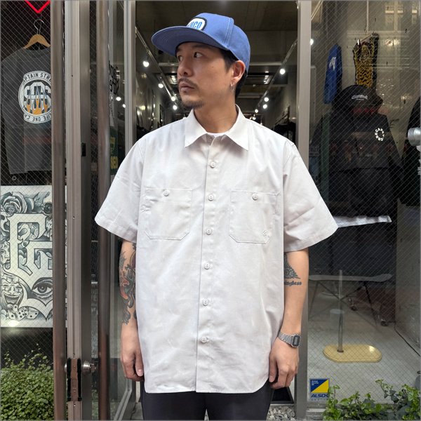 画像2: 【送料無料】BLUCO ブルコ スタンダードワークシャツ S/S -Solid- GRAY (2)