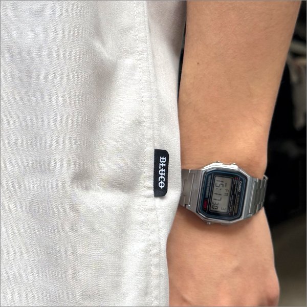 画像4: 【送料無料】BLUCO ブルコ スタンダードワークシャツ S/S -Solid- GRAY (4)