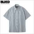 画像1: 【送料無料】BLUCO ブルコ スタンダードワークシャツ S/S -Stripe- IVORY (1)