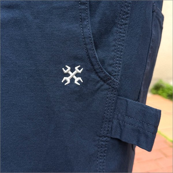 画像3: 【送料無料】BLUCO ブルコ ライトキャンバス ペインターショーツ NAVY (3)