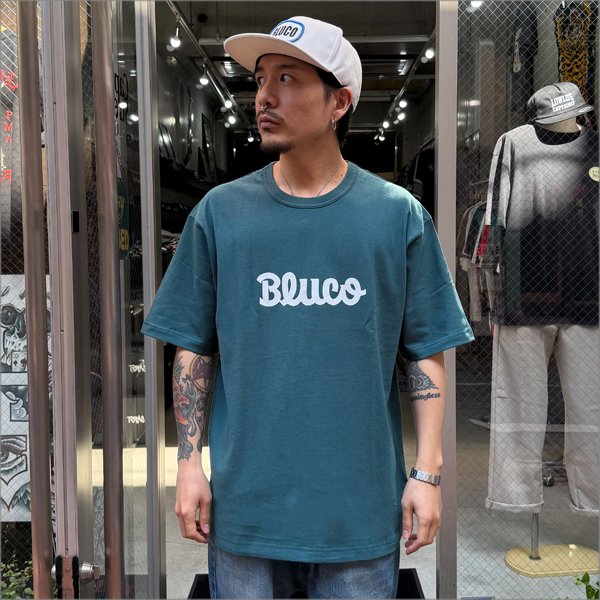 画像2: BLUCO ブルコ プリントTシャツ -Novel- GREEN (2)