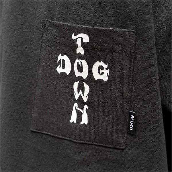 画像3: BLUCO×DOGTOWN ポケットTシャツ -LOGO- BLACK (3)