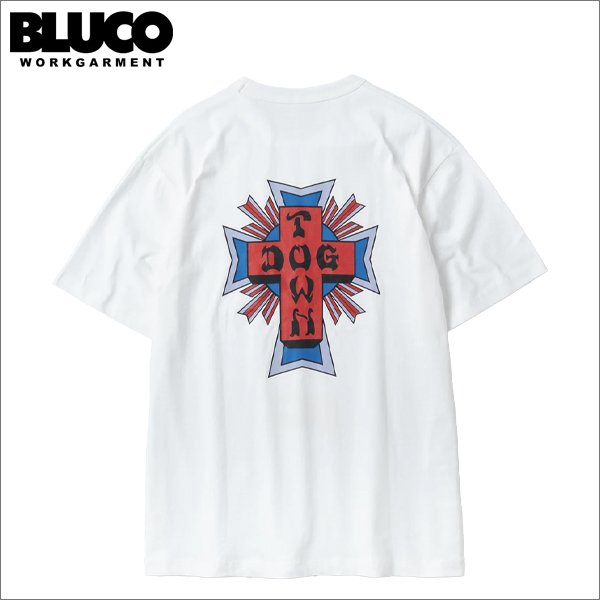 画像1: BLUCO×DOGTOWN ポケットTシャツ -LOGO- WHITE (1)