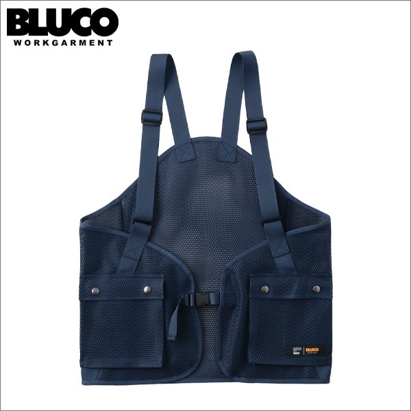 画像1: 【送料無料】BLUCO ブルコ ユーティリティーメッシュベスト NAVY (1)