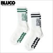 画像1: BLUCO ブルコ 2-PACK ソックス -BLOCK- WHITE/BLACK・WHITE/GREEN  (1)