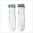 画像2: BLUCO ブルコ 2-PACK ソックス -BLOCK- WHITE/BLACK・WHITE/GREEN  (2)