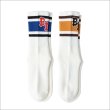 画像2: BLUCO ブルコ 2-PACK ソックス -BLC- WHITE/BLUE・WHITE/YELLOW  (2)
