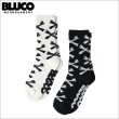 画像1: BLUCO ブルコ 2-PACK ソックス -BONE- BLACK・WHITE (1)