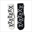 画像2: BLUCO ブルコ 2-PACK ソックス -BONE- BLACK・WHITE (2)