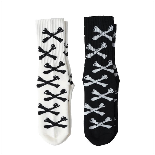 画像2: BLUCO ブルコ 2-PACK ソックス -BONE- BLACK・WHITE (2)