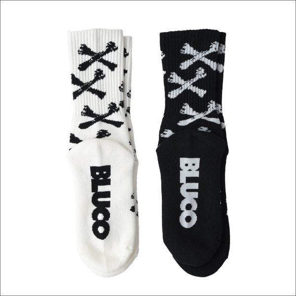 画像3: BLUCO ブルコ 2-PACK ソックス -BONE- BLACK・WHITE (3)