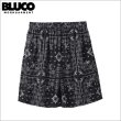 画像1: 【送料無料】BLUCO ブルコ イージーショーツ -BANDANA- BLACK (1)