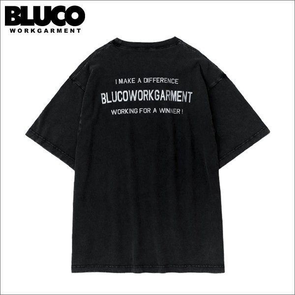 画像1: BLUCO ブルコ ピグメントポケットTシャツ BLACK (1)