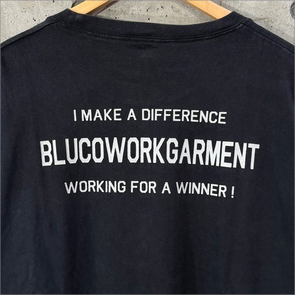 画像4: BLUCO ブルコ ピグメントポケットTシャツ BLACK (4)