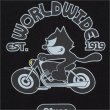 画像4: BLUCO×FELIX プリントTシャツ World Wide BLACK (4)