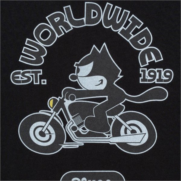 画像4: BLUCO×FELIX プリントTシャツ World Wide BLACK (4)