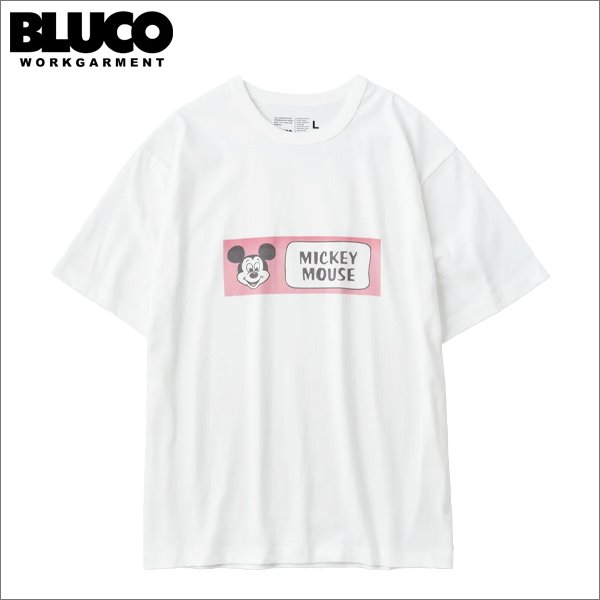 画像1: BLUCO×DISNEY プリントTシャツ MICKEY MOUSE WHITE (1)