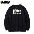 画像1: BLUCO ブルコ ポケット L/S TEE -BOLT- BLACK (1)