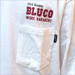 画像4: BLUCO ブルコ ポケット L/S TEE -BOLT- WHITE (4)
