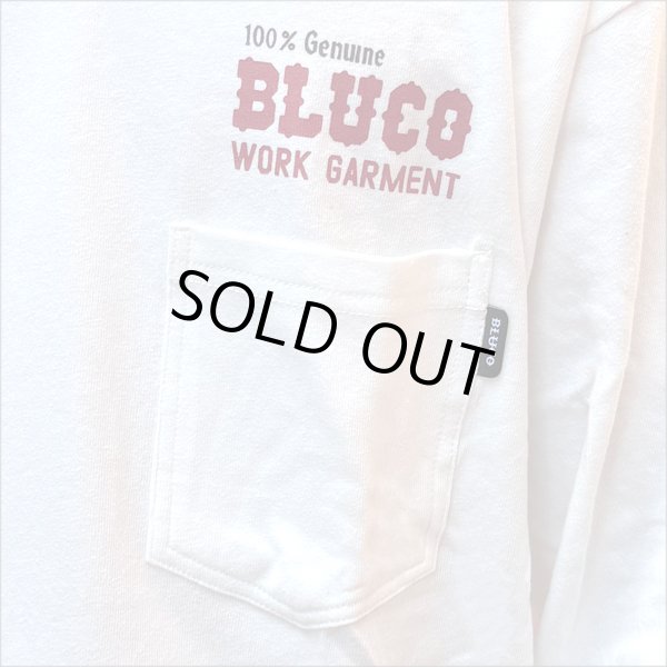 画像4: BLUCO ブルコ ポケット L/S TEE -BOLT- WHITE (4)