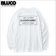 画像1: BLUCO ブルコ ポケット L/S TEE -TICKET- WHITE (1)